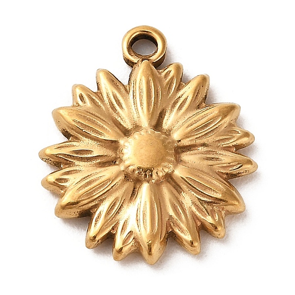 PandaHall 304 Stainless Steel Pendants, Golden, Daisy, 21.5x18.5x3mm, Hole: 2.3mm 304 Stainless Steel Flower
PandaHall 304 Stainless Steel Pendants, Golden, Daisy, 21.5x18.5x3mm, Hole: 2.3mm 304 Stainless Steel Flower
