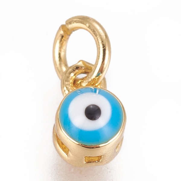 PandaHall Brass Enamel Charms, Evil Eye, Golden, 4x4mm, Hole: 2mm Brass+Enamel Evil Eye
PandaHall Brass Enamel Charms, Evil Eye, Golden, 4x4mm, Hole: 2mm Brass+Enamel Evil Eye