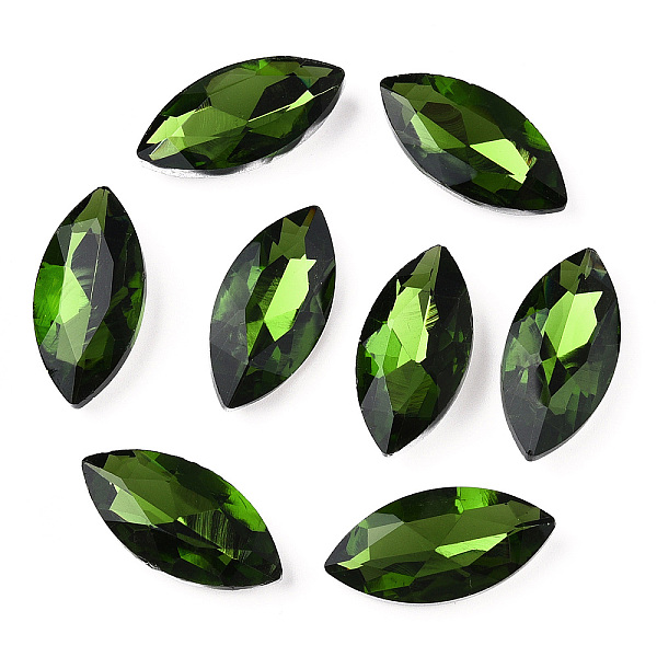 PandaHall Pointed Back Glass Rhinestone Cabochons, Back Plated, Faceted, Horse Eye, Emerald, 26.5x13x7mm Glass Rhinestone Horse Eye Green
PandaHall Pointed Back Glass Rhinestone Cabochons, Back Plated, Faceted, Horse Eye, Emerald, 26.5x13x7mm Glass Rhinestone Horse Eye Green