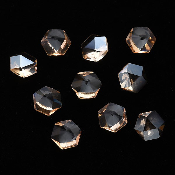 PandaHall Hexagon Transparent Glass Cabochons, Nail Art Decoration Accessories, Faceted, Goldenrod, 6x7x3.5mm Glass Hexagon Gold
PandaHall Hexagon Transparent Glass Cabochons, Nail Art Decoration Accessories, Faceted, Goldenrod, 6x7x3.5mm Glass Hexagon Gold