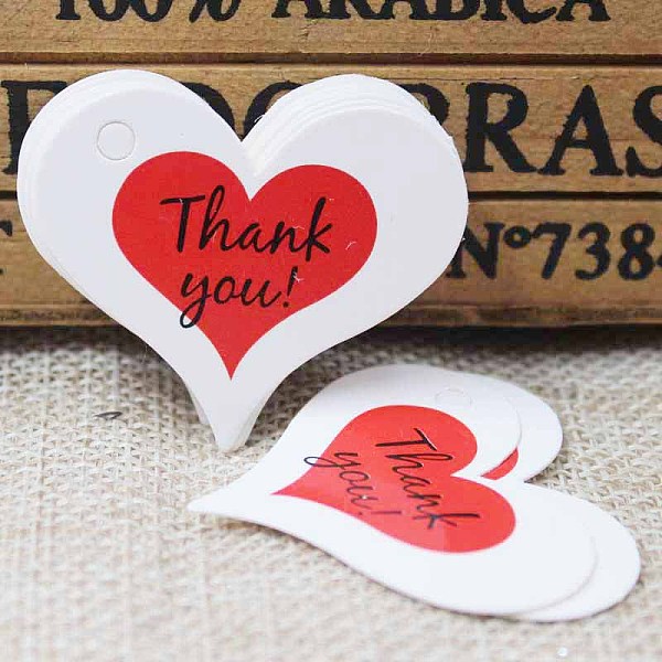 PandaHall Paper Gift Tags, Hang Tags, For Arts and Crafts, For Valentine's Day, Thanksgiving, Heart with Word Thank You, White, 32x39x0.4mm...
PandaHall Paper Gift Tags, Hang Tags, For Arts and Crafts, For Valentine's Day, Thanksgiving, Heart with Word Thank You, White, 32x39x0.4mm...
