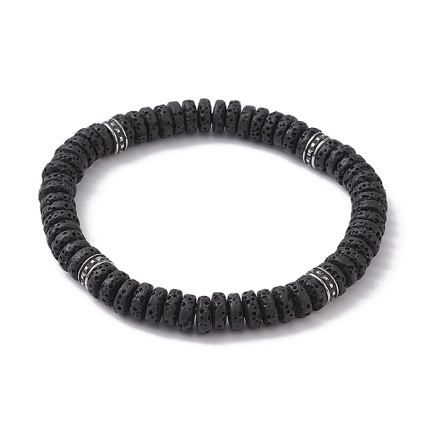 PandaHall Natural Lava Rock & 304 Surgical Stainless Steel Disc Beaded Stretch Bracelet, Inner Diameter: 2-1/2 inch(6.3cm) Lava Rock
PandaHall Natural Lava Rock & 304 Surgical Stainless Steel Disc Beaded Stretch Bracelet, Inner Diameter: 2-1/2 inch(6.3cm) Lava Rock