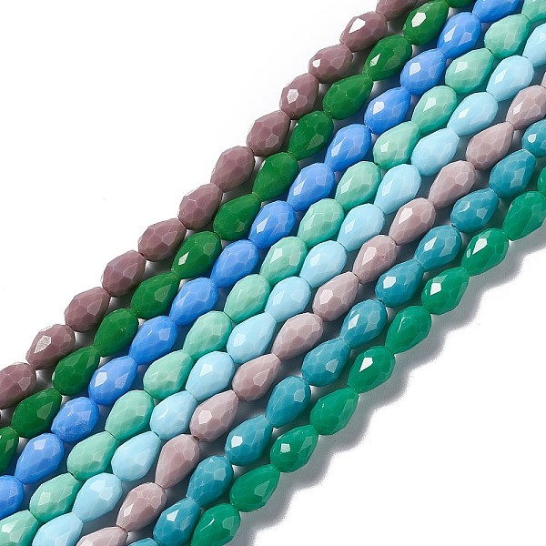 PandaHall Faceted Glass Beads Strands, Teardrop, Mixed Color, 12x8~9mm, Hole: 1.2mm, about 57pcs/strand, 23.74''(60.3cm) Glass Teardrop..., Multicolor
PandaHall Faceted Glass Beads Strands, Teardrop, Mixed Color, 12x8~9mm, Hole: 1.2mm, about 57pcs/strand, 23.74''(60.3cm) Glass Teardrop..., Multicolor