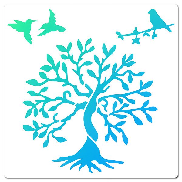 PandaHall GORGECRAFT 12 x 12 Inch Large Tree of Life Stencil Template Reusable Sign Square Bird on Tree Stencils Plastic Drawing Square...
PandaHall GORGECRAFT 12 x 12 Inch Large Tree of Life Stencil Template Reusable Sign Square Bird on Tree Stencils Plastic Drawing Square...