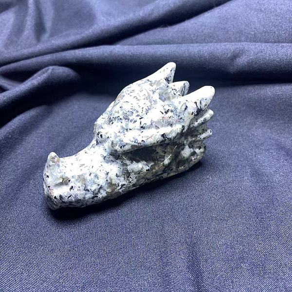 PandaHall Natural Syenite Carved Healing Dragon Head Figurines, Reiki Energy Stone Display Decorations, 77x37x40mm Syenite Dragon
PandaHall Natural Syenite Carved Healing Dragon Head Figurines, Reiki Energy Stone Display Decorations, 77x37x40mm Syenite Dragon