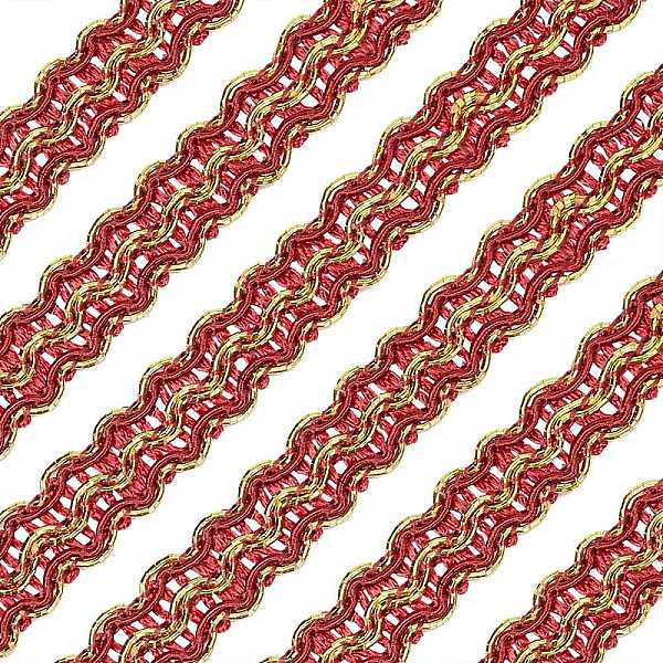 PandaHall 12M Metallic Polyester Braided Lace Trim Ribbons, DIY Crafts, for Curtain, Clothing, Sofa Decoration, Wave Pattern, Brown, 5/8..., Red
PandaHall 12M Metallic Polyester Braided Lace Trim Ribbons, DIY Crafts, for Curtain, Clothing, Sofa Decoration, Wave Pattern, Brown, 5/8..., Red