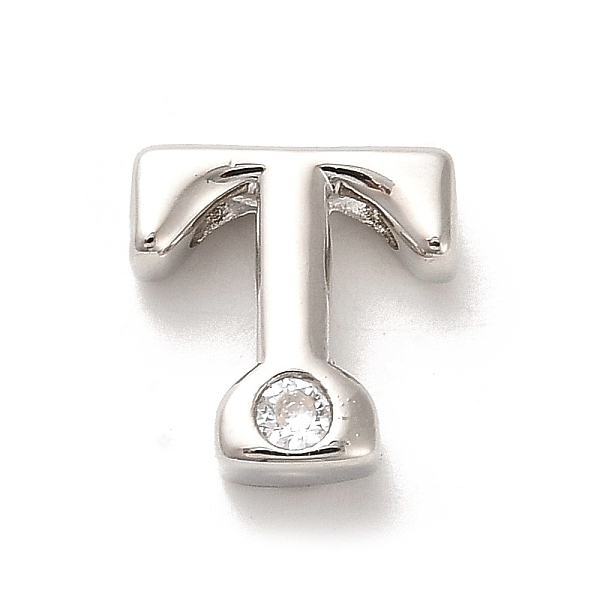 PandaHall Rack Plating Brass Cubic Zirconia Beads, Long-Lasting Plated, Lead Free & Cadmium Free, Alphabet, Letter T, 12.5x12x5mm, Hole..., Clear
PandaHall Rack Plating Brass Cubic Zirconia Beads, Long-Lasting Plated, Lead Free & Cadmium Free, Alphabet, Letter T, 12.5x12x5mm, Hole..., Clear