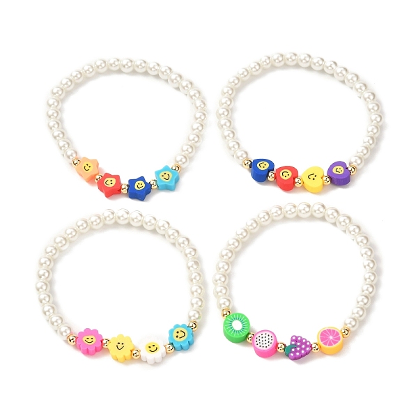 PandaHall Round Glass Pearl Beads Stretch Bracelet for Teen Girl Women, Cute Polymer Clay Beads Bracelet, Mixed Shape, Mixed Color, Inner..., Multicolor
PandaHall Round Glass Pearl Beads Stretch Bracelet for Teen Girl Women, Cute Polymer Clay Beads Bracelet, Mixed Shape, Mixed Color, Inner..., Multicolor