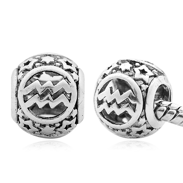PandaHall Brass European Beads, Large Hole Beads, Cadmium Free & Nickel Free & Lead Free, Antique Silver, Hollow Barrel with Twelve...
PandaHall Brass European Beads, Large Hole Beads, Cadmium Free & Nickel Free & Lead Free, Antique Silver, Hollow Barrel with Twelve...
