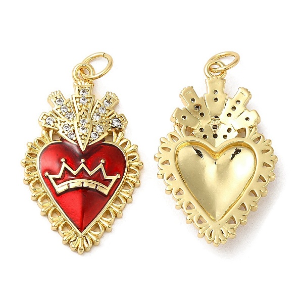 PandaHall Rack Plating Brass Pendants, with Grade AAA Cubic Zirconia and Enamel, Lead Free & Cadmium Free, Long-Lasting Plated, Heart, Real..., Red
PandaHall Rack Plating Brass Pendants, with Grade AAA Cubic Zirconia and Enamel, Lead Free & Cadmium Free, Long-Lasting Plated, Heart, Real..., Red