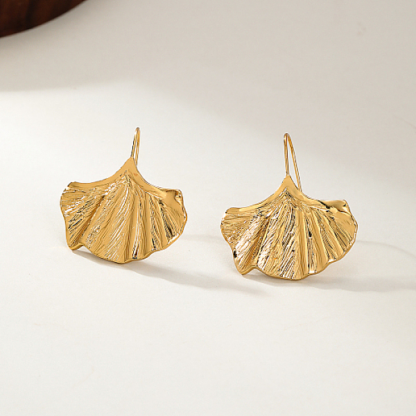 PandaHall Stainless Steel Dangle Earring for Women, Ginkgo Leaf, Golden, 30x28mm Stainless Steel Leaf
PandaHall Stainless Steel Dangle Earring for Women, Ginkgo Leaf, Golden, 30x28mm Stainless Steel Leaf