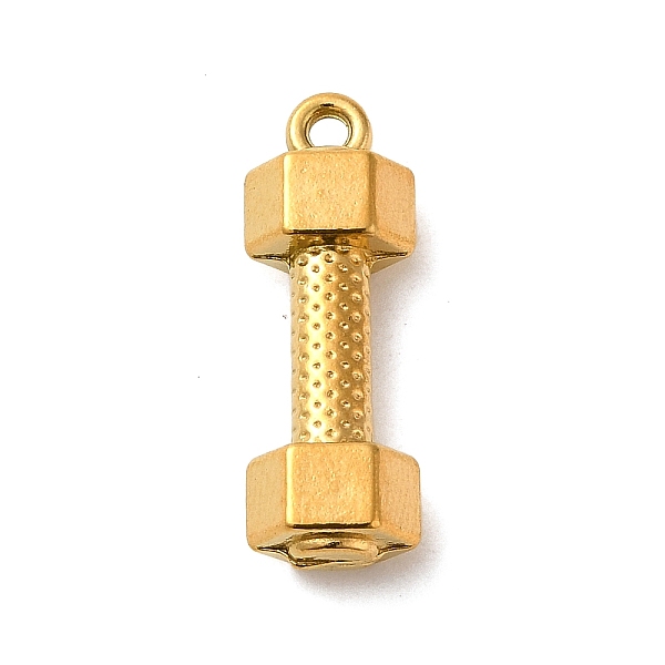 PandaHall 304 Stainless Steel Pendants, Dumbbell Charm, Golden, 22x7.5x5mm, Hole: 1.5mm 304 Stainless Steel Others
PandaHall 304 Stainless Steel Pendants, Dumbbell Charm, Golden, 22x7.5x5mm, Hole: 1.5mm 304 Stainless Steel Others
