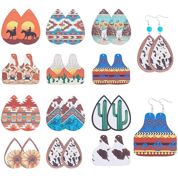 PandaHall 24Pcs 12 Style Single Face Printed Basswood Big Pendants, Teardrop Charm, Mixed Color, 60x40~43.5x3mm, Hole: 1.6~2mm, 2pcs/style..., Multicolor
PandaHall 24Pcs 12 Style Single Face Printed Basswood Big Pendants, Teardrop Charm, Mixed Color, 60x40~43.5x3mm, Hole: 1.6~2mm, 2pcs/style..., Multicolor