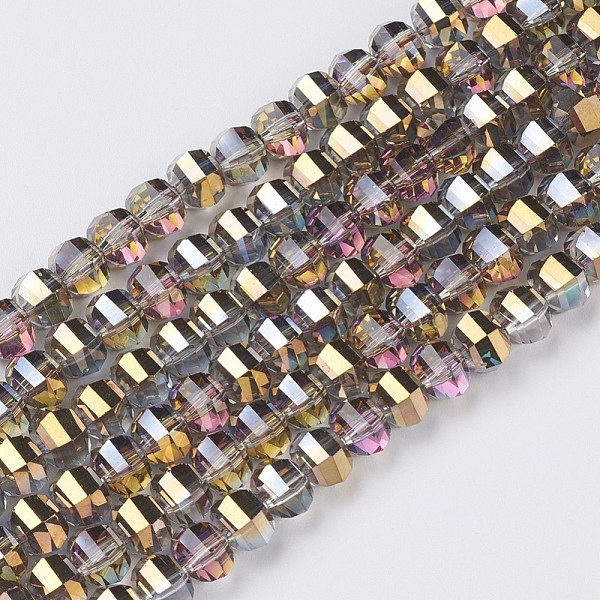 PandaHall Electroplate Glass Beads Strands, Faceted, Rondelle, Half Plated, Golden Plated, 8x6mm, Hole: 1.2mm, about 78~79pcs/strand, 18.9...
PandaHall Electroplate Glass Beads Strands, Faceted, Rondelle, Half Plated, Golden Plated, 8x6mm, Hole: 1.2mm, about 78~79pcs/strand, 18.9...