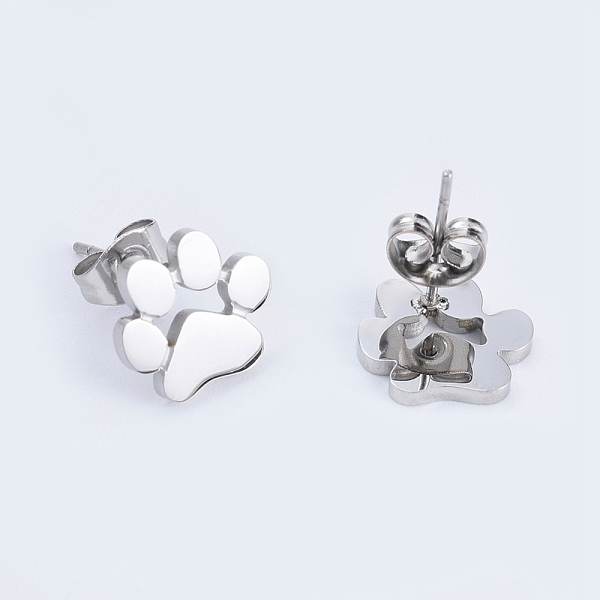 PandaHall 304 Stainless Steel Stud Earrings, Hypoallergenic Earrings, with Ear Nuts, Dog Paw Prints, Stainless Steel Color, 9.8x11x13mm, Pin...
PandaHall 304 Stainless Steel Stud Earrings, Hypoallergenic Earrings, with Ear Nuts, Dog Paw Prints, Stainless Steel Color, 9.8x11x13mm, Pin...