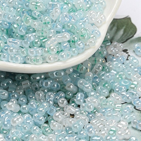 PandaHall Ceylon Glass Seed Beads, Peanut, Azure, 4~4.5x2~2.5x2~2.5mm, Hole: 0.8~0.9mm, about 10000pcs/pound Glass Peanut Blue
PandaHall Ceylon Glass Seed Beads, Peanut, Azure, 4~4.5x2~2.5x2~2.5mm, Hole: 0.8~0.9mm, about 10000pcs/pound Glass Peanut Blue