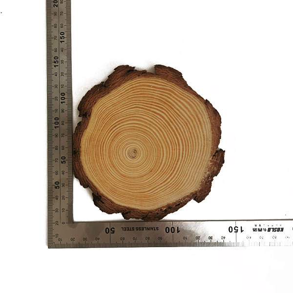 PandaHall Wooden Slices, Wedding Christmas Decorations, Flat Round, Dark Goldenrod, 100~120x10mm Wood Flat Round
PandaHall Wooden Slices, Wedding Christmas Decorations, Flat Round, Dark Goldenrod, 100~120x10mm Wood Flat Round