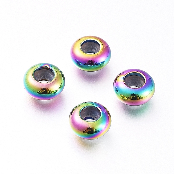 PandaHall Vacuum Plating 202 Stainless Steel Beads, with Plastic, Slider Beads, Stopper Beads, Rondelle, Rainbow Color, 8x4mm, Hole: 2mm 304...
PandaHall Vacuum Plating 202 Stainless Steel Beads, with Plastic, Slider Beads, Stopper Beads, Rondelle, Rainbow Color, 8x4mm, Hole: 2mm 304...