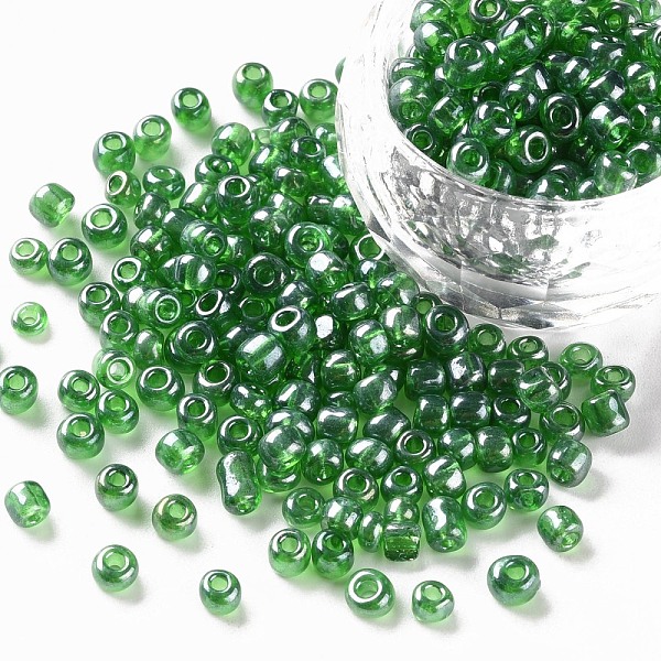 PandaHall Glass Seed Beads, Trans. Colours Lustered, Round, Dark Green, 4mm, Hole: 1.5mm, about 4500pcs/pound Glass Green
PandaHall Glass Seed Beads, Trans. Colours Lustered, Round, Dark Green, 4mm, Hole: 1.5mm, about 4500pcs/pound Glass Green