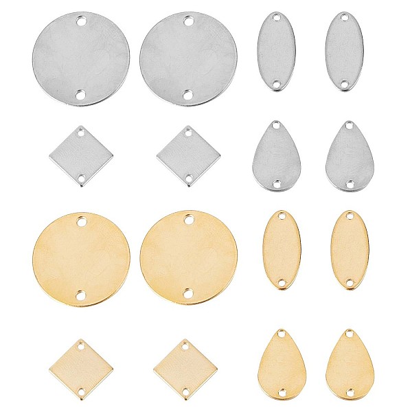 PandaHall SUNNYCLUE 32Pcs 8 Styles Stainless Steel connector Charms, Geometric Links, Teardrop & Flat Round & Oval & Rhombus, Golden &...
PandaHall SUNNYCLUE 32Pcs 8 Styles Stainless Steel connector Charms, Geometric Links, Teardrop & Flat Round & Oval & Rhombus, Golden &...