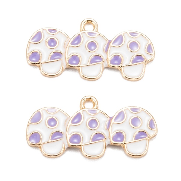 PandaHall Autumn Theme Alloy Enamel Pendants, Light Gold, Mushroom, Medium Purple, 12.5x25x2mm, Hole: 1.6mm Alloy+Enamel Mushroom
PandaHall Autumn Theme Alloy Enamel Pendants, Light Gold, Mushroom, Medium Purple, 12.5x25x2mm, Hole: 1.6mm Alloy+Enamel Mushroom