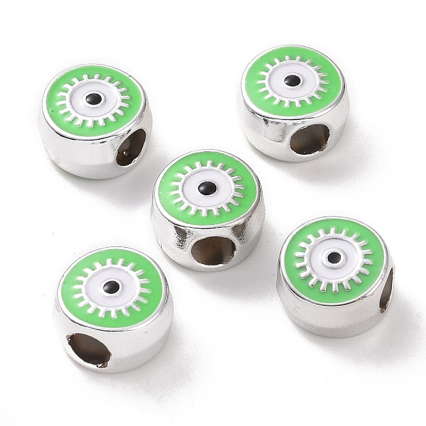 PandaHall CCB Plastic European Beads, Large Hole Beads, Flat Round with Evil Eye, Light Green, 12x11.5x7.5mm, Hole: 4.8mm Plastic Flat Round
PandaHall CCB Plastic European Beads, Large Hole Beads, Flat Round with Evil Eye, Light Green, 12x11.5x7.5mm, Hole: 4.8mm Plastic Flat Round