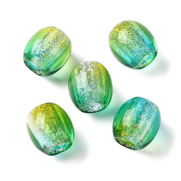 PandaHall Painted Acrylic Beads, with Glitter Powder, Oval, Green Yellow, 11x11.5mm, Hole: 5mm Acrylic Oval
PandaHall Painted Acrylic Beads, with Glitter Powder, Oval, Green Yellow, 11x11.5mm, Hole: 5mm Acrylic Oval