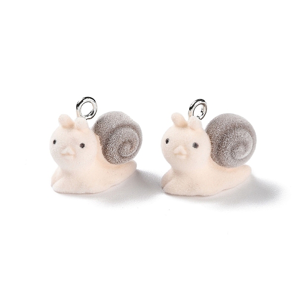 PandaHall Animal Shape Flocky Resin Pendants, Cute Animal Charms with Platinum Plated Iron Loops, Snail, 17.5x20x11mm, Hole: 2mm Resin Snail
PandaHall Animal Shape Flocky Resin Pendants, Cute Animal Charms with Platinum Plated Iron Loops, Snail, 17.5x20x11mm, Hole: 2mm Resin Snail