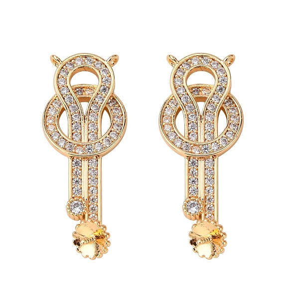 PandaHall Brass Micro Pave Clear Cubic Zirconia Screw Eye Peg Bails Links Connectors, Nickel Free, for Half Drilled Bead, Knot, Real 18K...
PandaHall Brass Micro Pave Clear Cubic Zirconia Screw Eye Peg Bails Links Connectors, Nickel Free, for Half Drilled Bead, Knot, Real 18K...