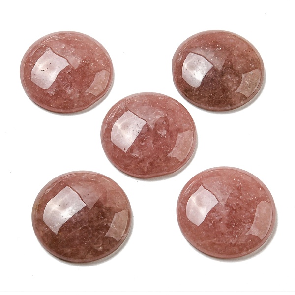 PandaHall Natural Strawberry Quartz Cabochons, Flat Round, 30x7~8.5mm Strawberry Quartz Flat Round
PandaHall Natural Strawberry Quartz Cabochons, Flat Round, 30x7~8.5mm Strawberry Quartz Flat Round