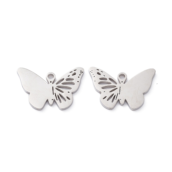 PandaHall 201 Stainless Steel Charms, Hollow, Butterfly Charms, Stainless Steel Color, 12x18x1mm, Hole: 1.5mm 201 Stainless Steel Butterfly
PandaHall 201 Stainless Steel Charms, Hollow, Butterfly Charms, Stainless Steel Color, 12x18x1mm, Hole: 1.5mm 201 Stainless Steel Butterfly