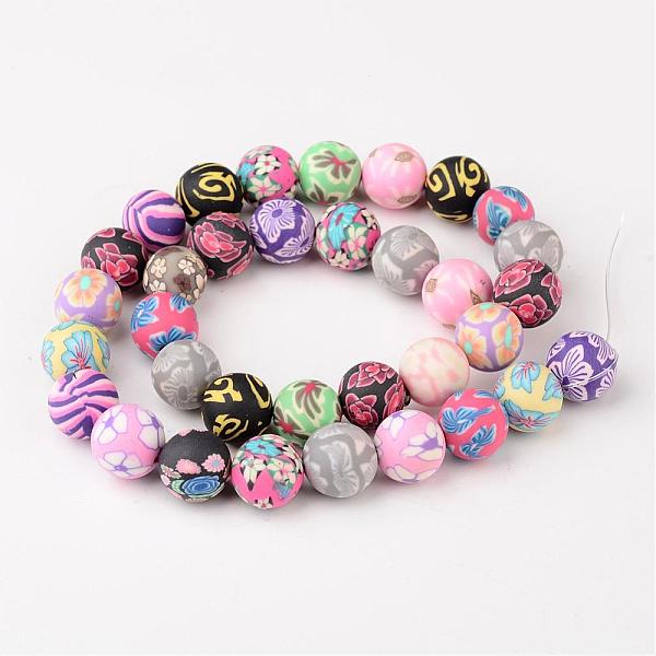 PandaHall 12mm Mixed Handmade Polymer Clay Round/Ball Beads, hole: 1.5~2mm, 34pcs/strand, 16 inch Polymer Clay Round
PandaHall 12mm Mixed Handmade Polymer Clay Round/Ball Beads, hole: 1.5~2mm, 34pcs/strand, 16 inch Polymer Clay Round