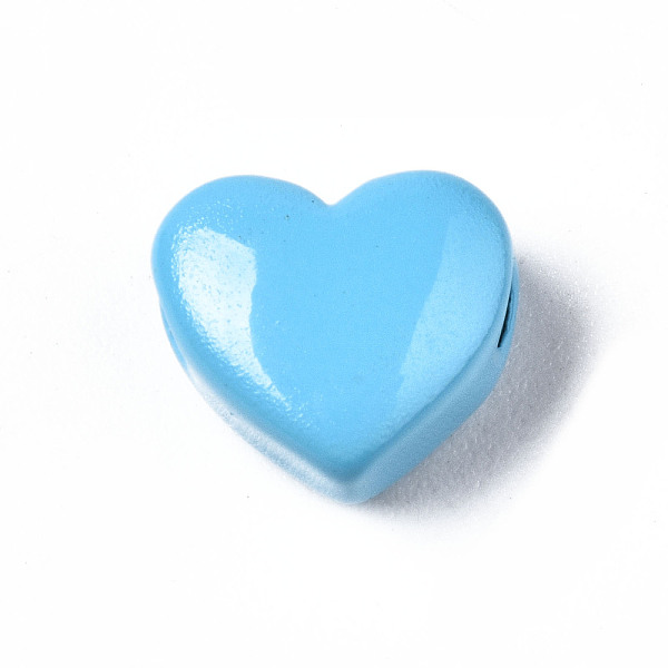 PandaHall Spray Painted Brass Beads, Heart, Cornflower Blue, 9x10.5x6mm, Hole: 2mm Brass Heart
PandaHall Spray Painted Brass Beads, Heart, Cornflower Blue, 9x10.5x6mm, Hole: 2mm Brass Heart
