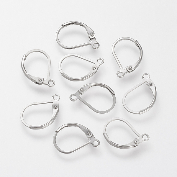 PandaHall 304 Stainless Steel Leverback Earring Findings, with Loop, Stainless Steel Color, 16x10.5x0.5mm, Hole: 1.5mm, Pin: 0.5mm 304...
PandaHall 304 Stainless Steel Leverback Earring Findings, with Loop, Stainless Steel Color, 16x10.5x0.5mm, Hole: 1.5mm, Pin: 0.5mm 304...