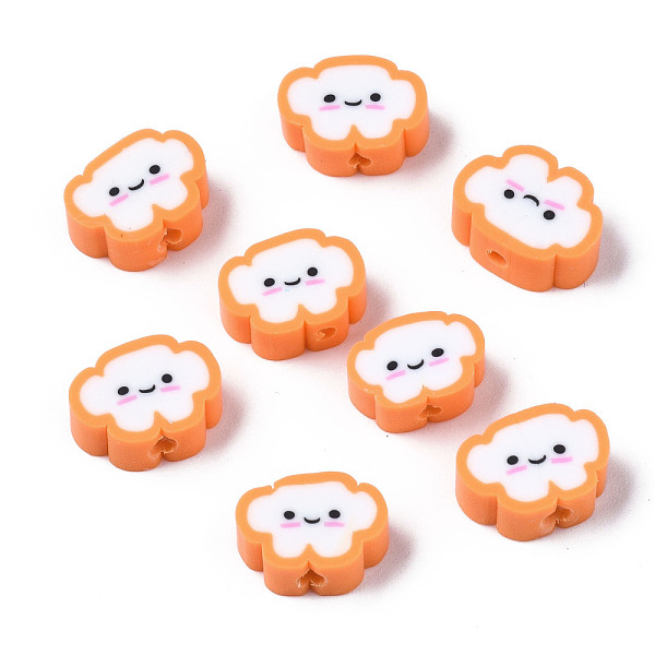 PandaHall Handmade Polymer Clay Beads, Cloud with Smiling Face, Sandy Brown, 6~8.5x10~11.5x4.5~5.5mm, Hole: 1.8mm Polymer Clay Cloud
PandaHall Handmade Polymer Clay Beads, Cloud with Smiling Face, Sandy Brown, 6~8.5x10~11.5x4.5~5.5mm, Hole: 1.8mm Polymer Clay Cloud