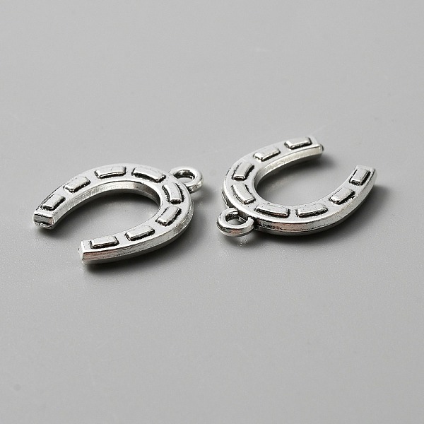 PandaHall Tibetan Style Alloy Pendants, Lucky Horseshoes Charms, Antique Silver, 19x15x2.5mm, Hole: 1.9mm Alloy Others
PandaHall Tibetan Style Alloy Pendants, Lucky Horseshoes Charms, Antique Silver, 19x15x2.5mm, Hole: 1.9mm Alloy Others