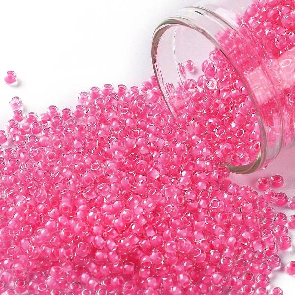 PandaHall TOHO Round Seed Beads, Japanese Seed Beads, (965) Inside Color Crystal/Carnation Lined, 11/0, 2.2mm, Hole: 0.8mm, about..., Pink
PandaHall TOHO Round Seed Beads, Japanese Seed Beads, (965) Inside Color Crystal/Carnation Lined, 11/0, 2.2mm, Hole: 0.8mm, about..., Pink