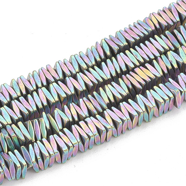 PandaHall Electroplate Non-magnetic Synthetic Hematite Beads Strands, Faceted, Square Heishi Beads, Rainbow Plated, 4x4x1mm, Hole: 1mm...
PandaHall Electroplate Non-magnetic Synthetic Hematite Beads Strands, Faceted, Square Heishi Beads, Rainbow Plated, 4x4x1mm, Hole: 1mm...