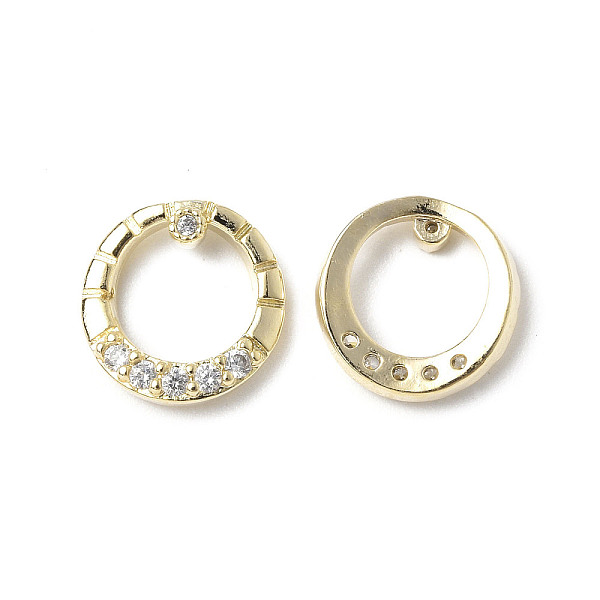 PandaHall Brass Micro Pave Clear Cubic Zirconia Cabochons, Ring, Real 18K Gold Plated, 10x2.2mm Brass+Cubic Zirconia Ring Clear
PandaHall Brass Micro Pave Clear Cubic Zirconia Cabochons, Ring, Real 18K Gold Plated, 10x2.2mm Brass+Cubic Zirconia Ring Clear