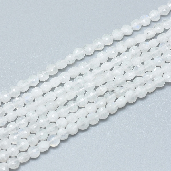 PandaHall Natural Rainbow Moonstone Beads Strands, Grade AA, Faceted, Flat Round, 4~4.5x2.5~3mm, Hole: 0.7mm, about 104~109 pcs/Strand...
PandaHall Natural Rainbow Moonstone Beads Strands, Grade AA, Faceted, Flat Round, 4~4.5x2.5~3mm, Hole: 0.7mm, about 104~109 pcs/Strand...