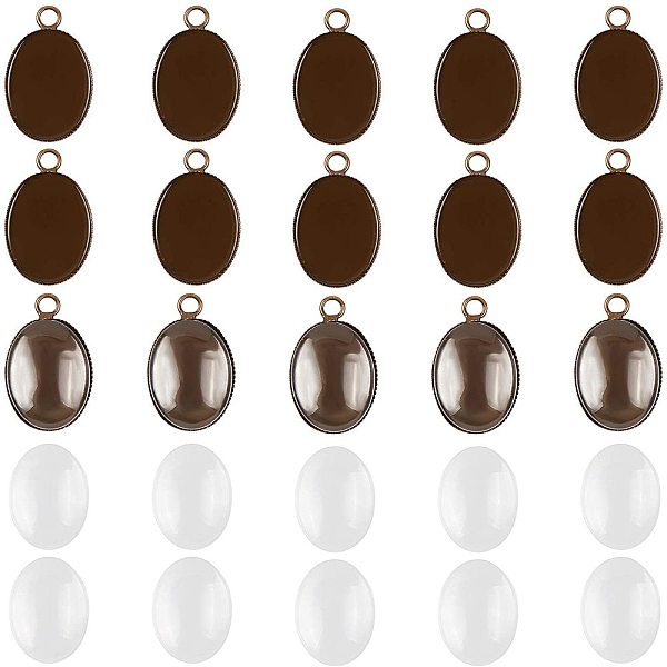 PandaHall ARRICRAFT DIY Pendant Making Kits,include Brass Flat Oval Pendant Cabochon Settings, Plain Edge Bezel Cups and Oval Transparent...
PandaHall ARRICRAFT DIY Pendant Making Kits,include Brass Flat Oval Pendant Cabochon Settings, Plain Edge Bezel Cups and Oval Transparent...