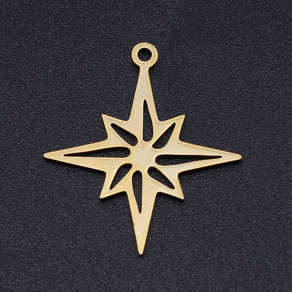 PandaHall 201 Stainless Steel Laser Cut Pendants, Star, Golden, 24x21x1mm, Hole: 1.4mm 201 Stainless Steel Star
PandaHall 201 Stainless Steel Laser Cut Pendants, Star, Golden, 24x21x1mm, Hole: 1.4mm 201 Stainless Steel Star