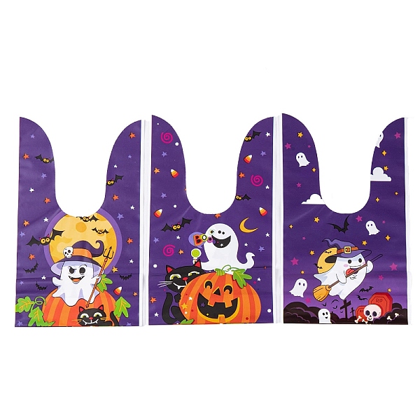 PandaHall 100Pcs Rabbit Shaped Halloween Candy Plastic Bags, Ghost Printed Candy Gift Bags, Indigo, 21.5~22.5x13.6x0.01cm Plastic Ghost..., Purple
PandaHall 100Pcs Rabbit Shaped Halloween Candy Plastic Bags, Ghost Printed Candy Gift Bags, Indigo, 21.5~22.5x13.6x0.01cm Plastic Ghost..., Purple
