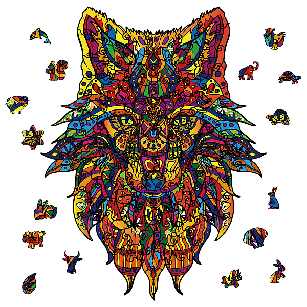 PandaHall GLOBLELAND 120Pcs Wooden Jigsaw Puzzles for Adults Fox Jigsaw Puzzles Wood Adult Puzzles Colorful Animals Shaped Jigsaw Puzzles...
PandaHall GLOBLELAND 120Pcs Wooden Jigsaw Puzzles for Adults Fox Jigsaw Puzzles Wood Adult Puzzles Colorful Animals Shaped Jigsaw Puzzles...