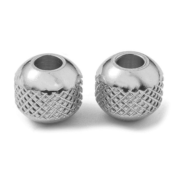 PandaHall 304 Stainless Steel Beads, Round with Corrugated, Stainless Steel Color, 8x7mm, Hole: 2.5mm 304 Stainless Steel Round
PandaHall 304 Stainless Steel Beads, Round with Corrugated, Stainless Steel Color, 8x7mm, Hole: 2.5mm 304 Stainless Steel Round