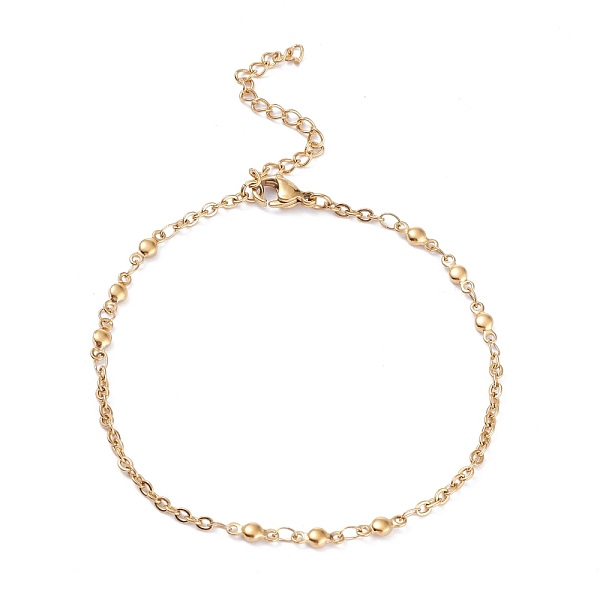 PandaHall 304 Stainless Steel Link Chain Bracelets, with Lobster Claw Clasps, Flat Round, Golden, 8-1/8 inch(20.7cm) 304 Stainless Steel
PandaHall 304 Stainless Steel Link Chain Bracelets, with Lobster Claw Clasps, Flat Round, Golden, 8-1/8 inch(20.7cm) 304 Stainless Steel