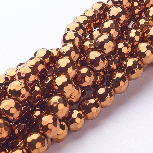 PandaHall Non-magnetic Synthetic Hematite Beads Strands, Vacuum Plating, Faceted(128 Facets), Round, Red Copper Plated, 10mm Non-magnetic..., Brown
PandaHall Non-magnetic Synthetic Hematite Beads Strands, Vacuum Plating, Faceted(128 Facets), Round, Red Copper Plated, 10mm Non-magnetic..., Brown