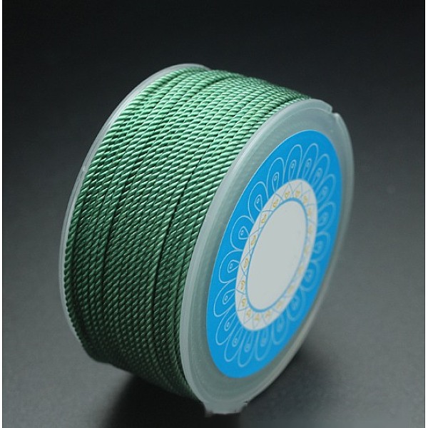 PandaHall Round Nylon Cords, Milan Cords/Twisted Cords, Cadet Blue, 2.5mm, about 10.93 yards(10m)/roll Nylon Blue
PandaHall Round Nylon Cords, Milan Cords/Twisted Cords, Cadet Blue, 2.5mm, about 10.93 yards(10m)/roll Nylon Blue