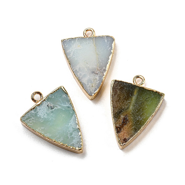 PandaHall Natural Chrysoprase Pendants, Rack Plating Golden Plated Brass Triangle Charms, 23~24x17x4~4.5mm, Hole: 1.8mm Chrysoprase Triangle
PandaHall Natural Chrysoprase Pendants, Rack Plating Golden Plated Brass Triangle Charms, 23~24x17x4~4.5mm, Hole: 1.8mm Chrysoprase Triangle
