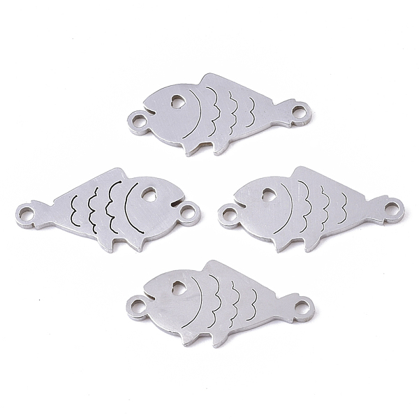 PandaHall 201 Stainless Steel Links connectors, Laser Cut, Fish, Stainless Steel Color, 9.5x19.5x1mm, Hole: 1.4mm 201 Stainless Steel Fish
PandaHall 201 Stainless Steel Links connectors, Laser Cut, Fish, Stainless Steel Color, 9.5x19.5x1mm, Hole: 1.4mm 201 Stainless Steel Fish